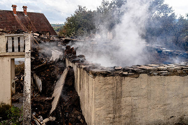 Professional Fire Damage Removal technician working in Hamburg, MN
